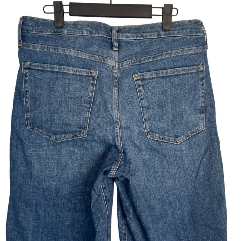 Banana Republic Waist 32 G Crop Premium Denim Jeans Medium Wash - Picture 9 of 13